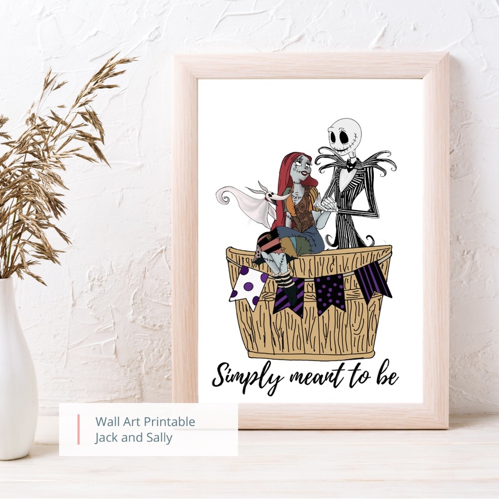 Nightmare before Christmas Jack & Sally Simply meant to be